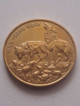 2 zł Wilk 1999 r