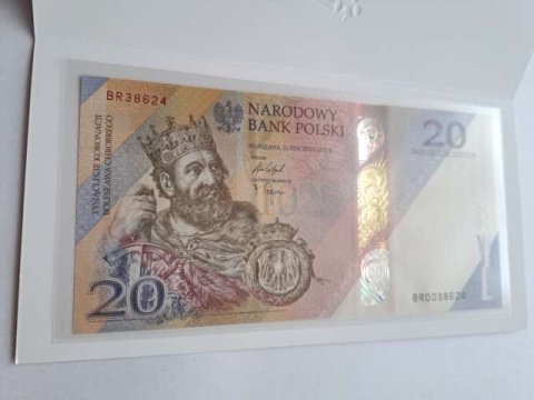 Banknot 20 zł Bolesław Chrobry 2025 r stan UNC