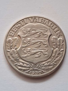 EEstonia 2 Krooni Zamek Toompea 1930 r