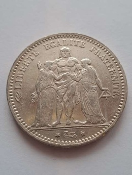 Francja 5 Franków Herkules 1874 r