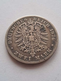 Niemcy 2 Marki Wilhelm I Prusy 1876 r