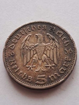 Niemcy 5 Marek Hindenburg 1936 r A