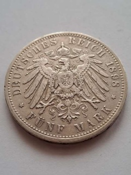 Niemcy 5 Marek Prusy 1898 r