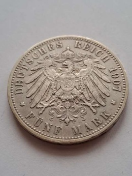 Niemcy 5 Marek Prusy 1907 r