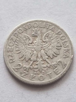 2 zł Głowa Kobiety 1933 r