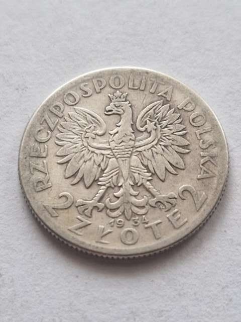 2 zł Głowa Kobiety 1934 r