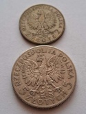 2 i 5 zł Głowa Kobiety 1933 r