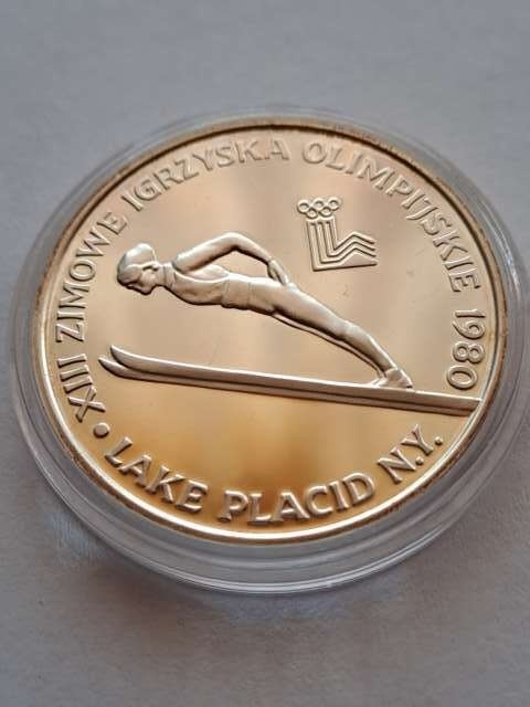 200 zł Lake Placid 1980 r bez znicza