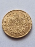 Francja 20 Franków Napoleon III 1868 r