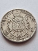 Francja 5 Franków Napoleon III 1869 r