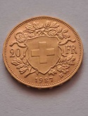 Szwajcaria 20 Franków 1927 r