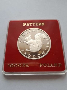 1000 zł Ochrona Środowiska Wiewiórka 1985 r próba