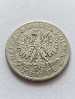 2 zł Głowa Kobiety 1934 r