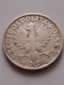 2 zł Żniwiarka 1924 r Litera H rzadka
