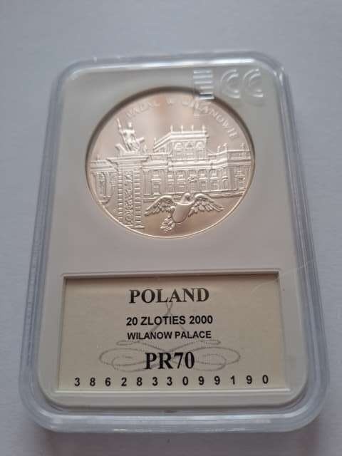 20 zł Pałac w Wilanowie 2000 r