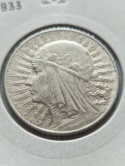 5 zł Głowa Kobiety 1933 r