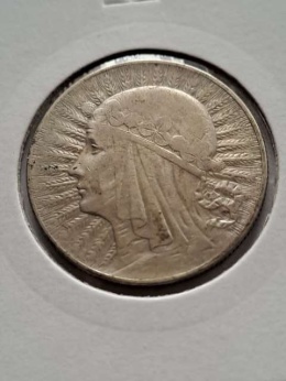 5 zł Głowa Kobiety 1933 r