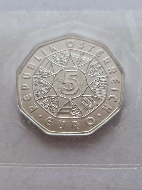 Austria 5 euro UEFA 2008 r