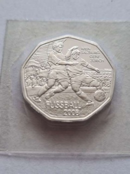 Austria 5 euro UEFA 2008 r