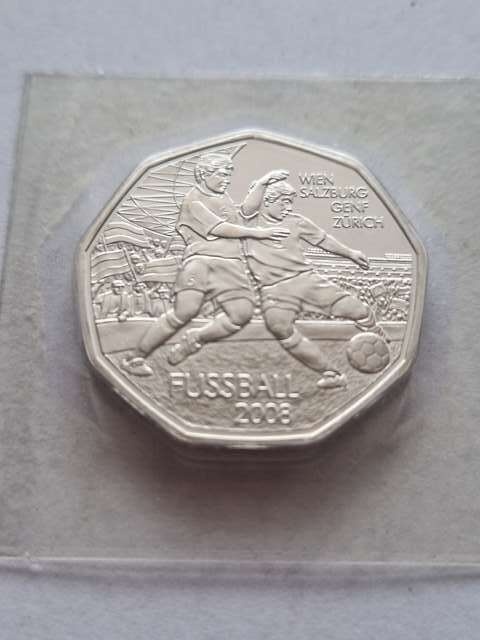 Austria 5 euro UEFA 2008 r