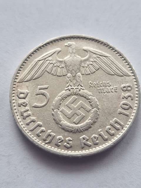 Niemcy 5 Marek Hindenburg 1938 r D
