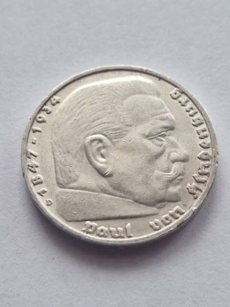 Niemcy 5 Marek Hindenburg 1938 r D