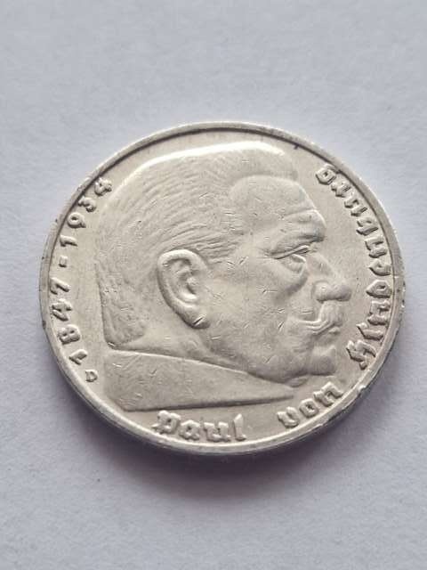 Niemcy 5 Marek Hindenburg 1938 r D