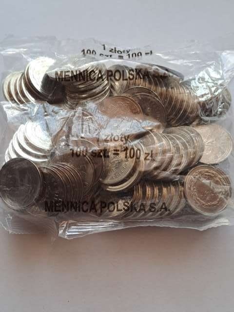 1 złoty 2021 r worek 100szt