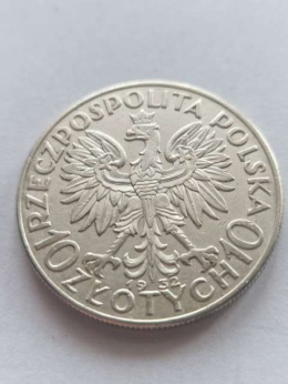 10 zł Głowa Kobiety 1932 r bez znaku