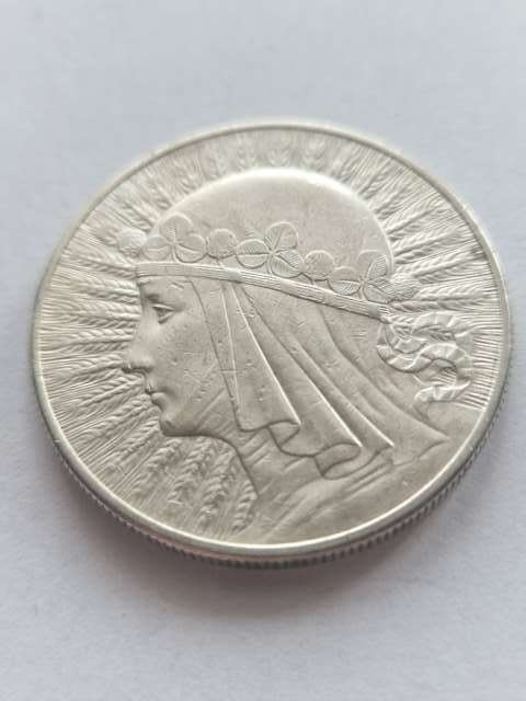 10 zł Głowa Kobiety 1932 r bez znaku