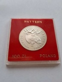 100 zł Ochrona Środowiska Głowa Łosia 1978 r próba
