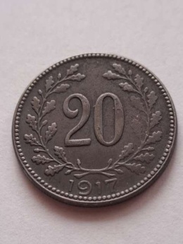 Austria 20 haler Franciszek Józef 1917 r