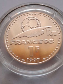 Francja 1 Frank FIFA World Cup 1997 r