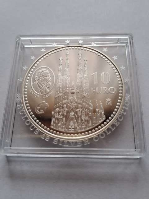 Hiszpania 10 Euro Familia Gaudiego 2010 r