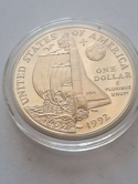 USA Dollar Podróż Kolumba 1992 r