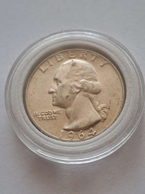 USA 1/4 Dollara Waszyngton 1964 r D