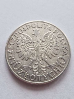 10 zł Głowa Kobiety 1932 r bez znaku