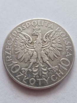 10 zł Głowa Kobiety 1933 r