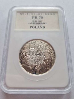 10 zł Jan III Sobieski 2001 r popiersie