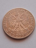 5 zł Głowa Kobiety 1933 r