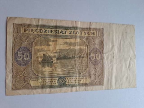 Banknot 50 zł 1946 r seria B