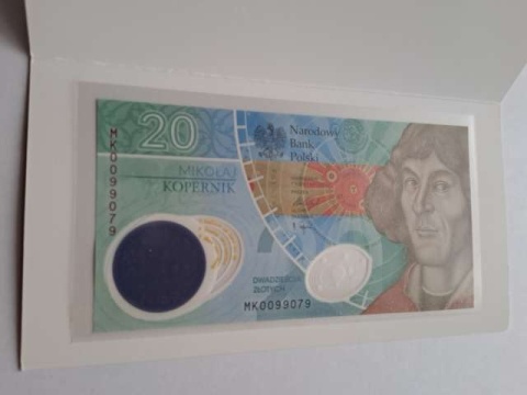 Banknot 20 zł Mikołaj Kopernik 2022 stan UNC