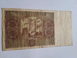 Banknot 1000 zł 1947 r seria D
