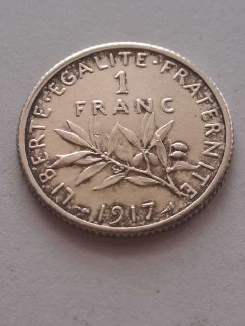 Francja 1 Frank Trzecia Republika 1917 r