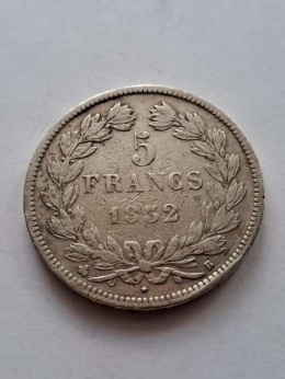 Francja 5 Franków Louis Philippe I 1832 r