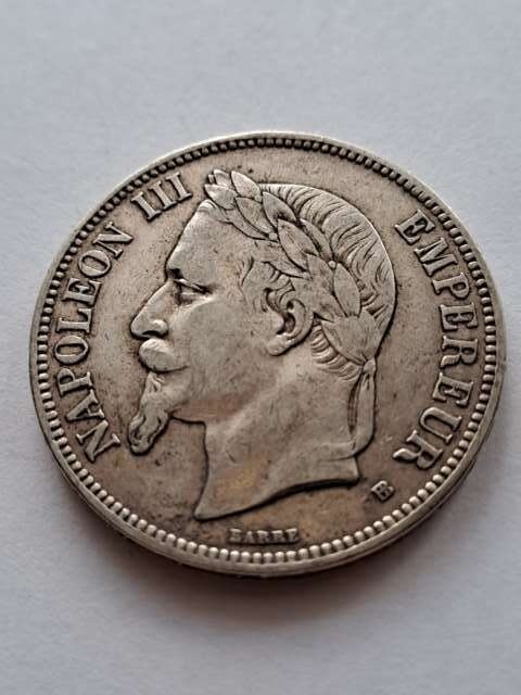 Francja 5 Franków Napoleon III 1869 r