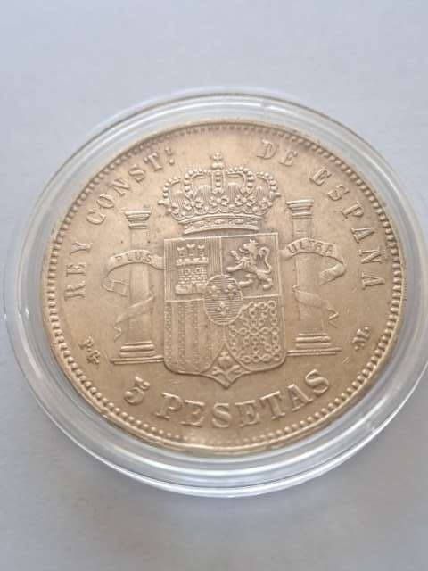Hiszpania 5 Pesetas Alfonso XIII 1891 r
