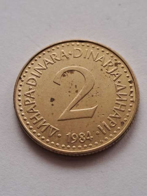 Jugosławia 2 Dinary 1984 r
