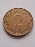 Jugosławia 2 Dinary 1983 r