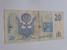 Czechy 20 koron 1994 r seria A
